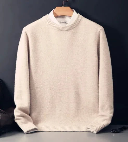 Oversized Round Neck Knit Sweater